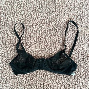 Black Lace/Mesh Bustier Bra